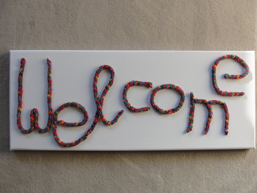 PDF Anleitung Kollagen erstellen mit Kordeln einer Strickliesel