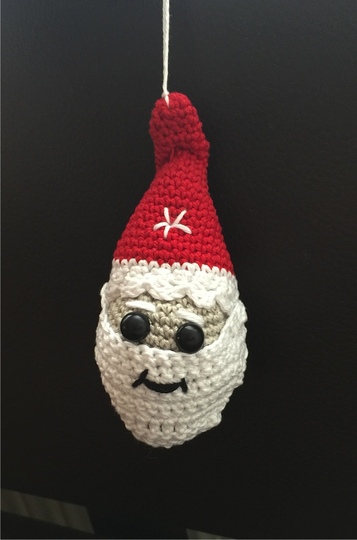 Häkelanleitung Weihnachtsmann Schlüsselanhänger Taschenbaumler