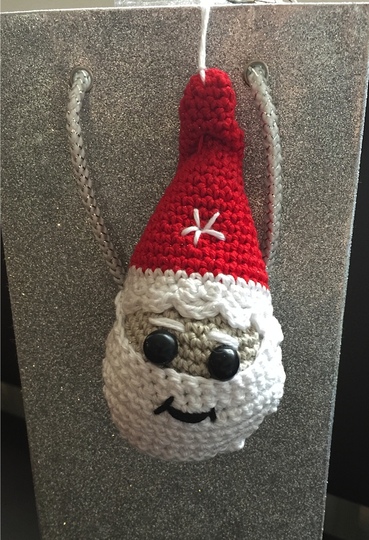 Häkelanleitung Weihnachtsmann Schlüsselanhänger Taschenbaumler