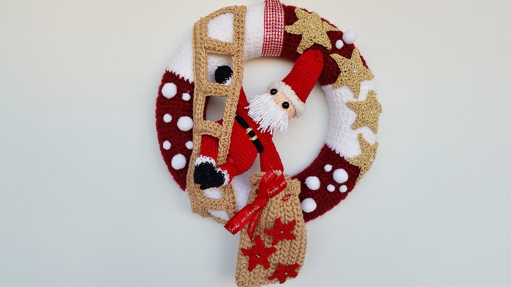 Häkelanleitung Türkranz Christmas Design No.3