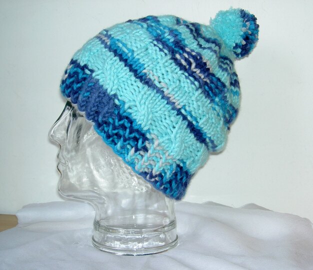 Strickanleitung Mütze Mustermix Gr. 52 - 56 