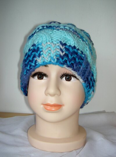 Strickanleitung Mütze Mustermix Gr. 52 - 56 