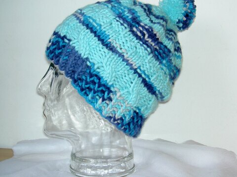 Strickanleitung Mütze Mustermix Gr. 52 - 56 