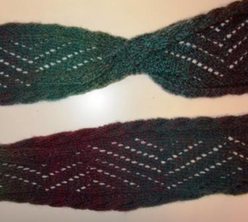 Strickanleitung "Leichter Herbstschal", ca. 190 cm x 20 cm - Bild 3