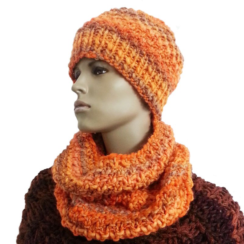Strickanleitung Set Mütze und Loop - Bild 3