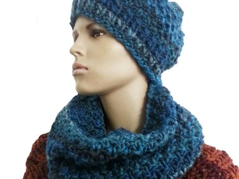 Strickanleitung Set Mütze und Loop