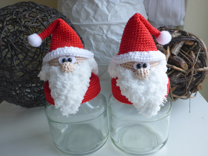 Häkelanleitung Nikolaus Bonbonglas