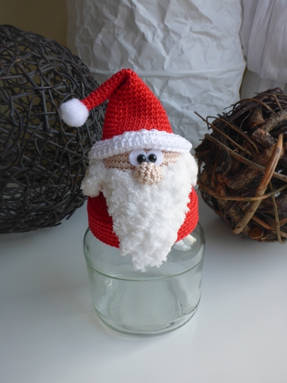 Häkelanleitung Nikolaus Bonbonglas