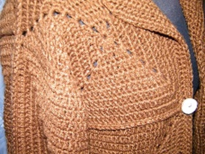 Granny - Square - Jacke ( Zipfeljacke )