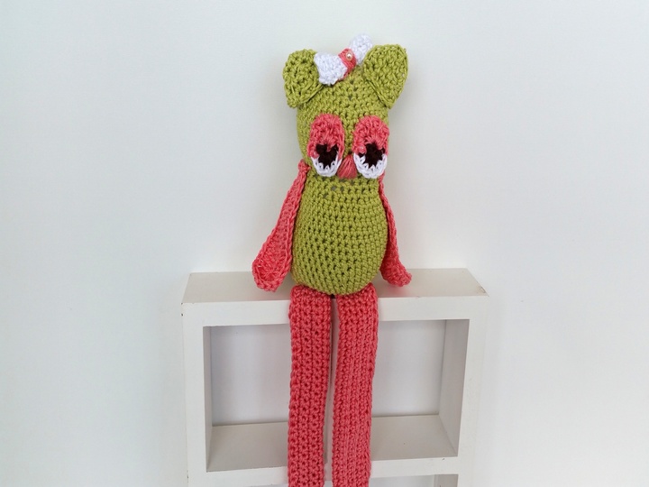 Häkelanleitung Kantenhocker Eule Emilia