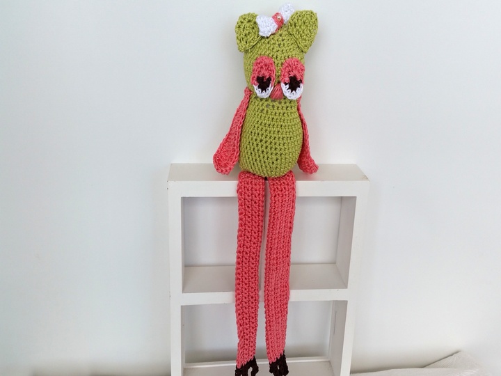 Häkelanleitung Kantenhocker Eule Emilia