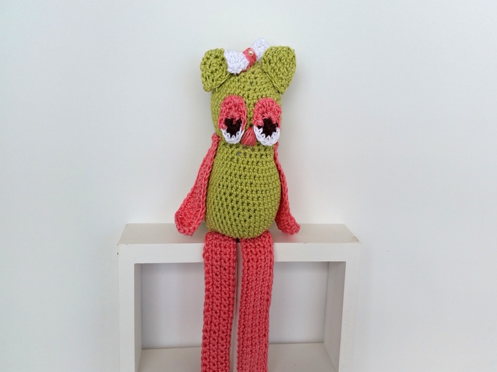 Häkelanleitung Kantenhocker Eule Emilia