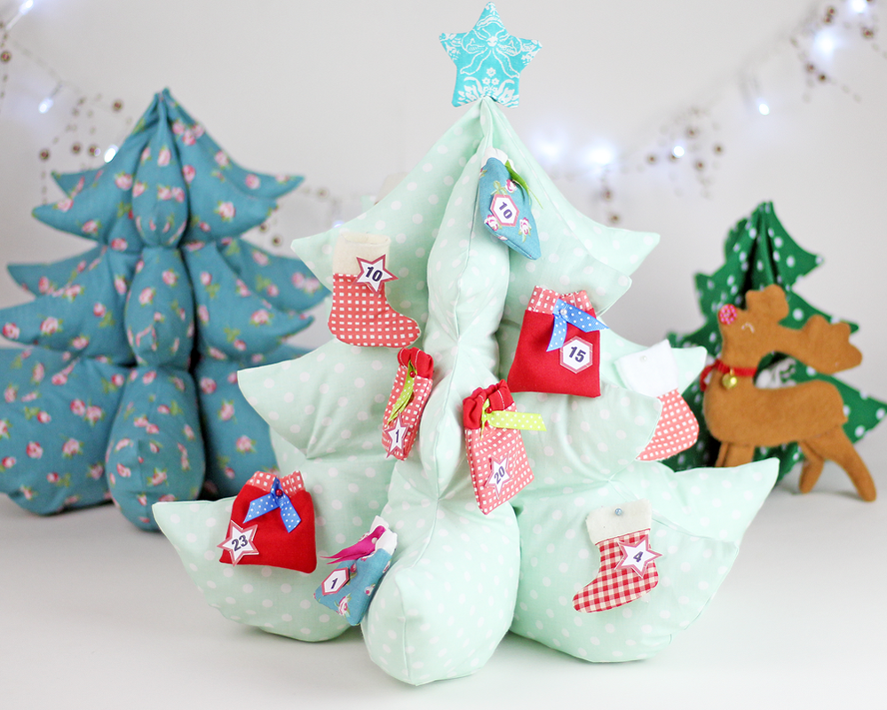3D Adventskalender nähen – Nähanleitung Weihnachtsbaum