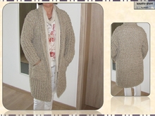 Crochet Coat - for Beginners - Size L / EU 42, Pattern