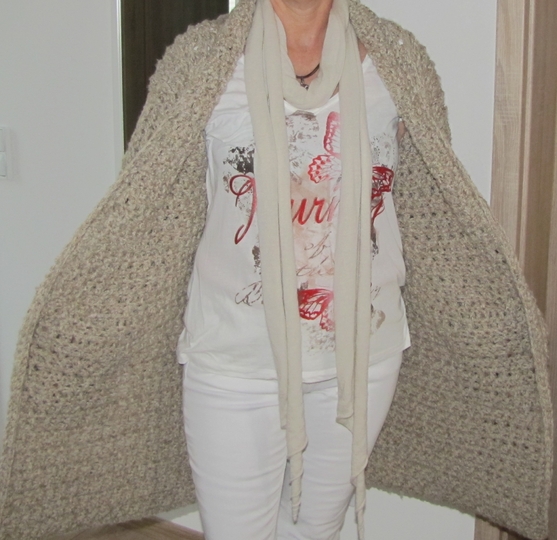 Crochet Coat - for Beginners - Size L / EU 42, Pattern