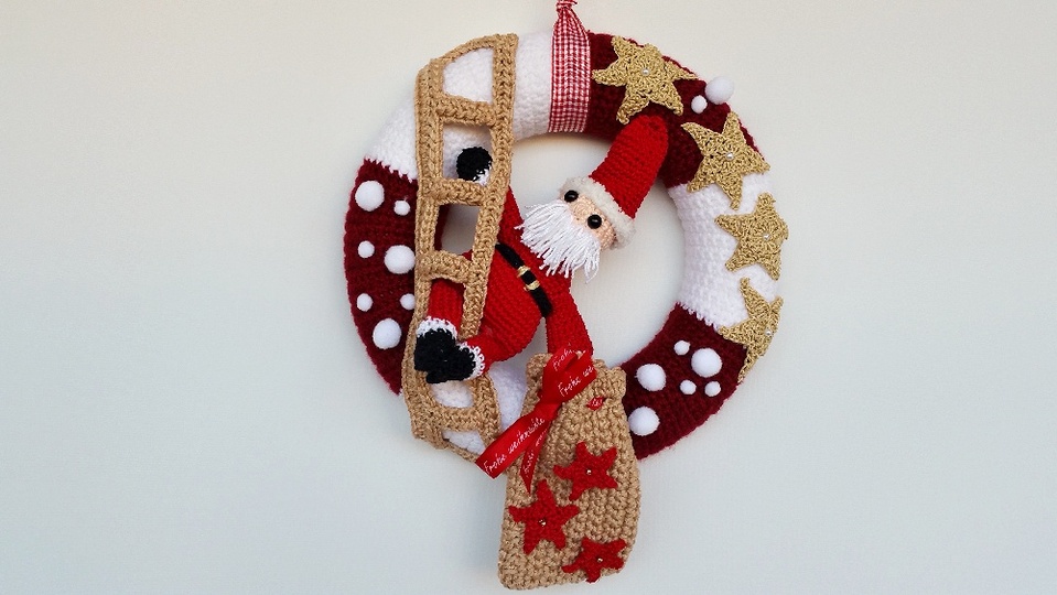 Häkelanleitungen Türkränze Winter No.1