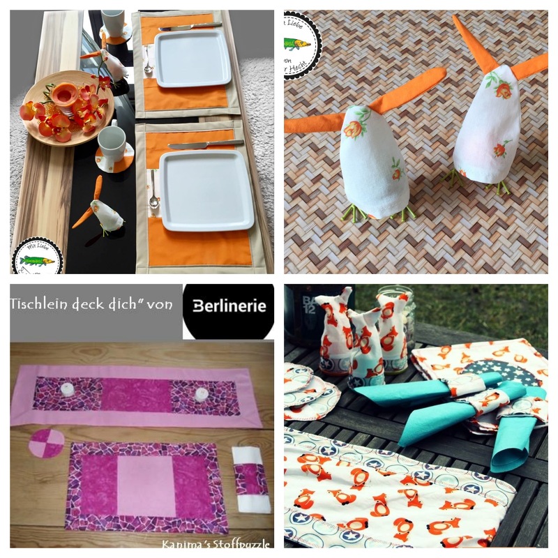 Ebook Tischdeko "Tischlein deck dich": Läufer, Untersetzer, Tischdecke