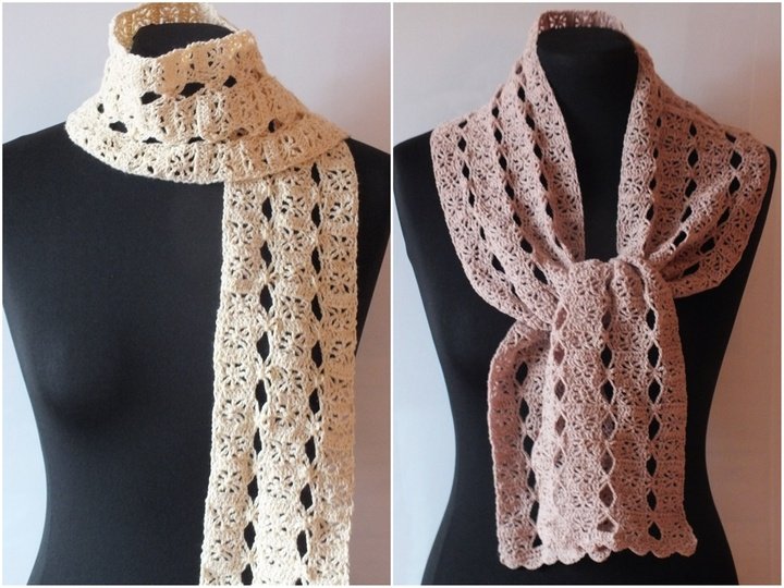 Häkelanleitung Schal Mashamiso Lochmuster