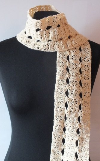 Häkelanleitung Schal Mashamiso Lochmuster