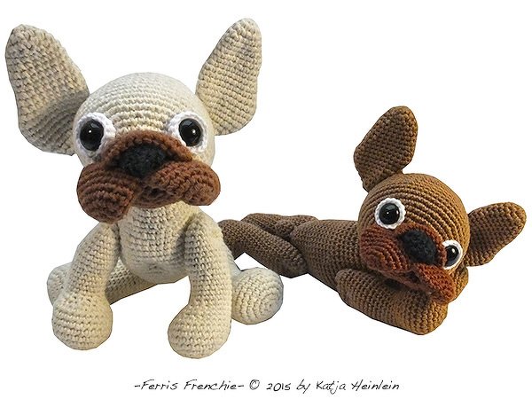 PDF crochet pattern animal tutorial file french bulldog amigurumi - Image 2