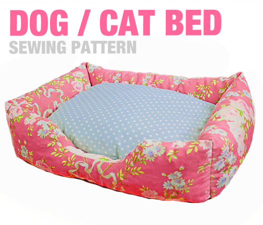 Sewing Pattern - Dog / Cat / Pet Bed - 3 Sizes