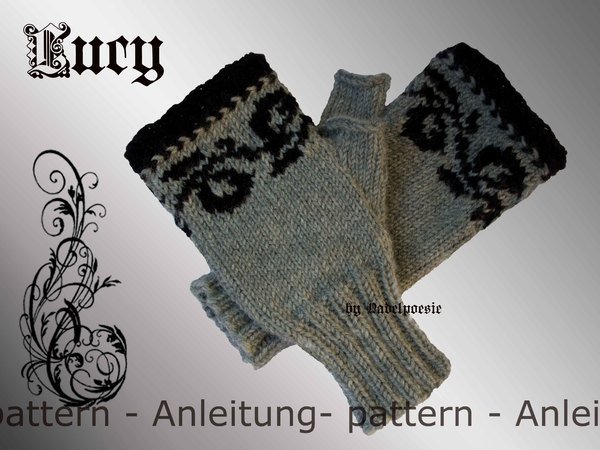 Lucy fingerless mitts mittens gloves