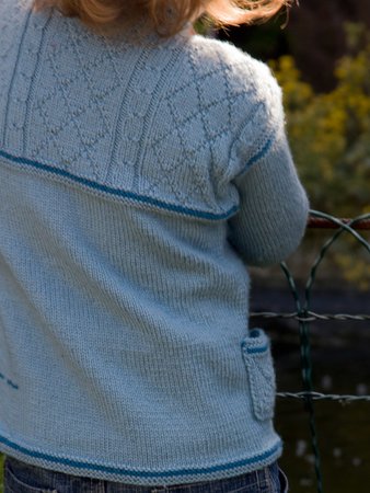Sail Away pattern guernsey pullover for boys