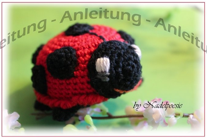 FELIX, the ladybug, pattern amigurumi pincushion