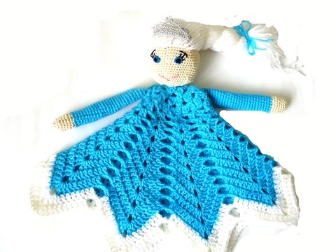 Crochet Lovey Pattern Elsa Frozen 