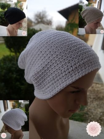 Crochet pattern - Easily - Slouchy Beanie Hat - Unisex