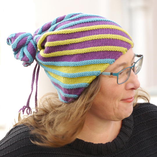 Beanie hat Swooosh unisex, knitting pattern