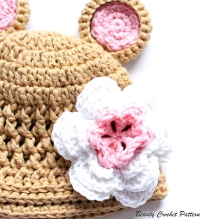 Crochet Bear Hat Pattern