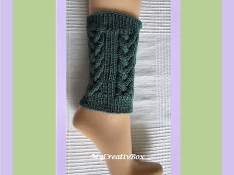 BEINSTULPEN "Herbstwind" -14J. - Erwachsene - gestrickt