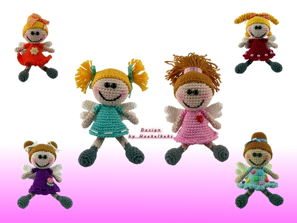 Guardian angels girls -- crochet pattern by Haekelkeks -- english version