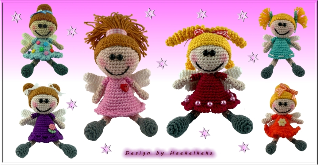 Guardian angels girls -- crochet pattern by Haekelkeks -- english version
