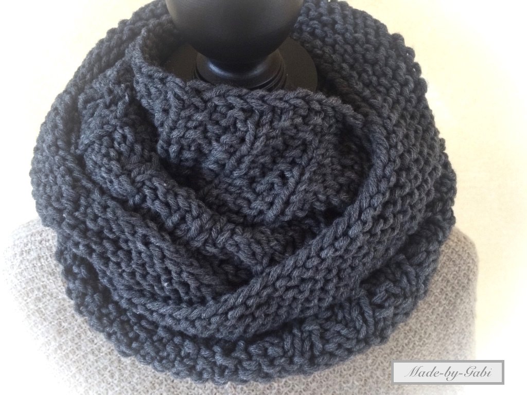 Strick-Anleitung Herren-Loop XL - anfängertauglich - Bild 2