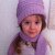 Girl's scarf and hat