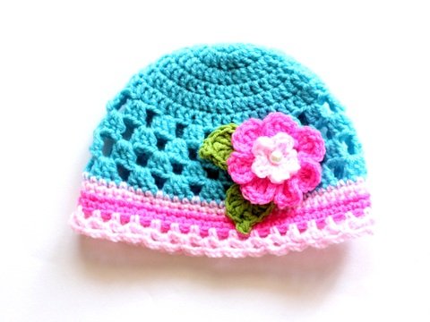 Baby Girl Hat Crochet Pattern Newborn - Child