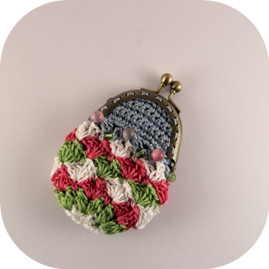 Häkelanleitung Geldbörse mit Klippverschluss