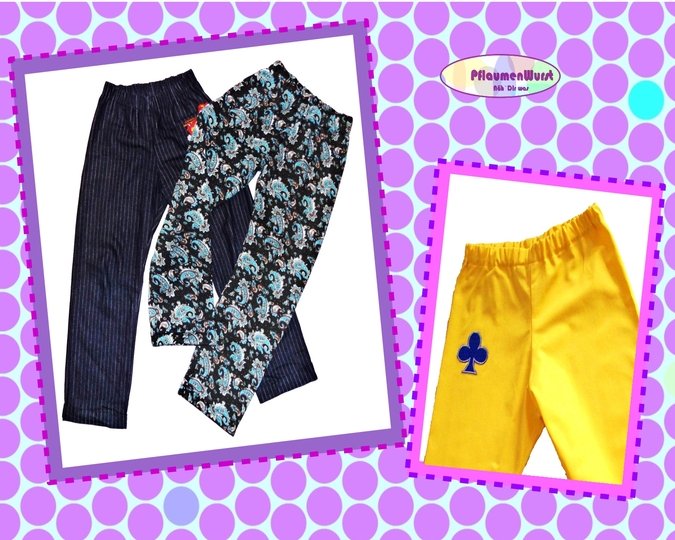 E-Book einfache Kinderhose 6 - Naht - Hose Gr. 128 -170 Schnittmuster mit Nähanleitung