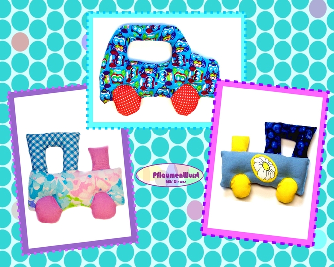 E-Book Greifling Auto und Eisenbahn Babyspielzeug Nähanleitung mit Schnittmuster