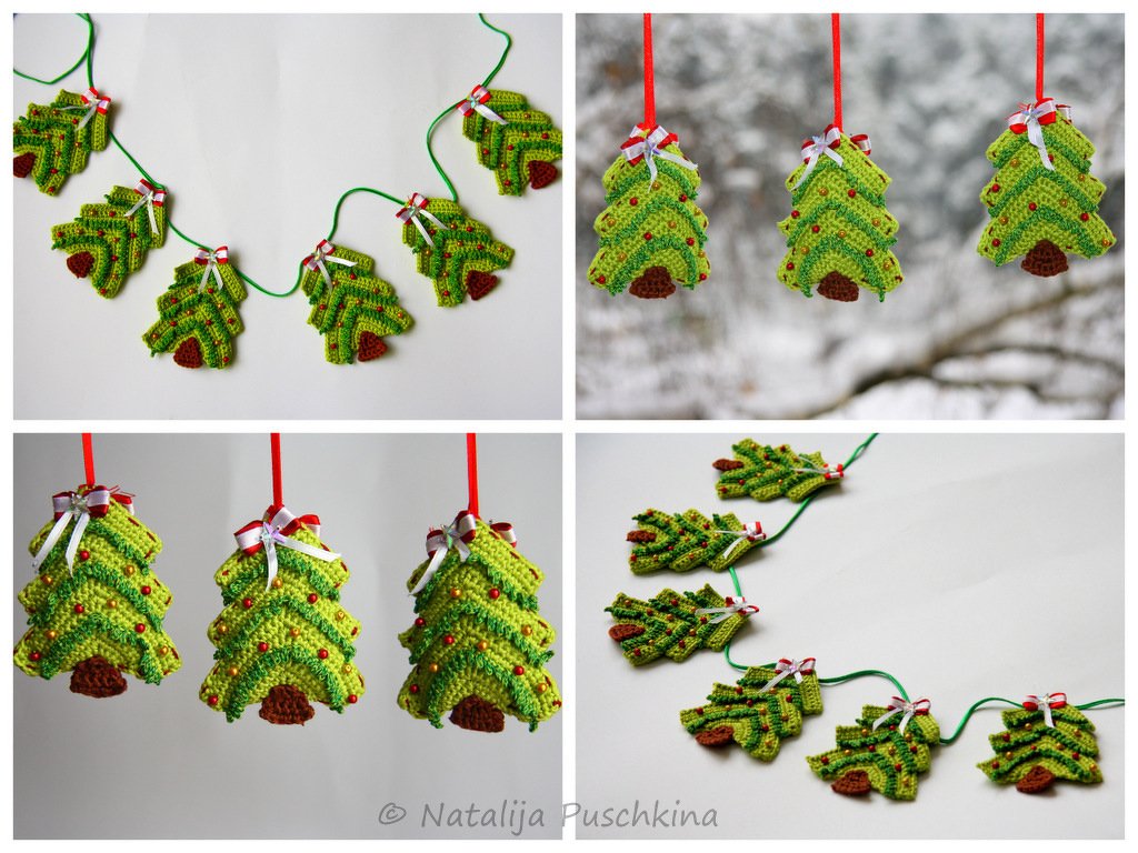 Crochet Pattern - Christmas Tree Ornament - Tutorial - Image 2