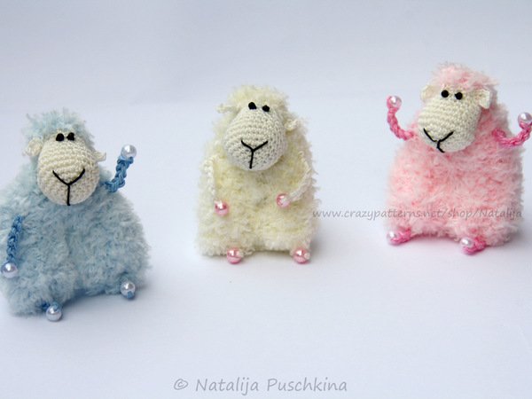Crochet Pattern for key cap sheep, Key chain sheep, Key cover Sheep