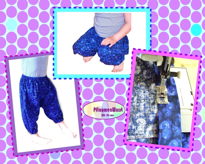 E-Book Pluderhose Beach Gr. 92-158 Kinderhose Haremshose einfache Hose Nähanleitung Schnittmuster
