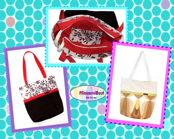 E-Book Tasche Kerstin Beutel Shopper Schnittmuster Nähanleitung Einkaufstasche