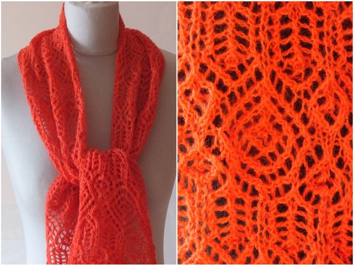 Sparset / 3 Strickanleitungen Schals Lace Lochmuster