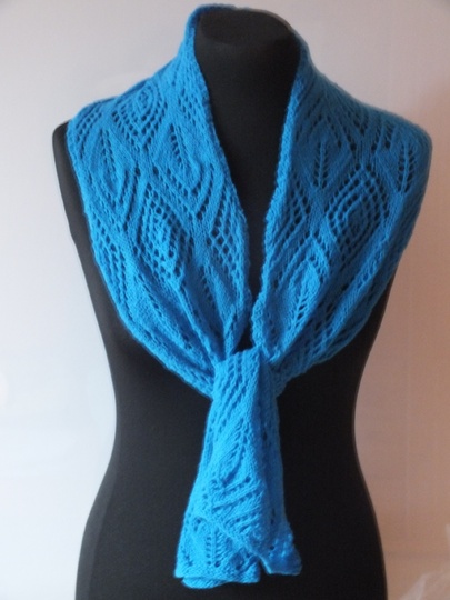 Sparset / 3 Strickanleitungen Schals Lace Lochmuster