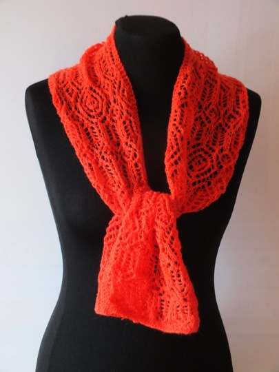 Sparset / 3 Strickanleitungen Schals Lace Lochmuster