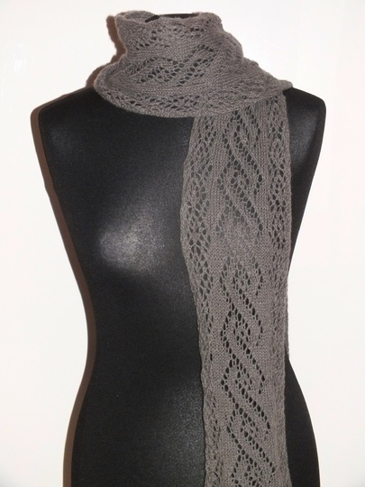 Sparset / 3 Strickanleitungen Schals Lace Lochmuster