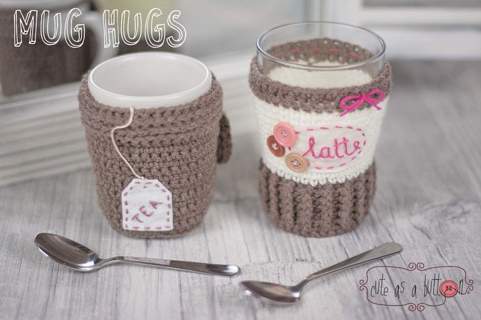 cute as a button Mug Hug Tea & Latte Häkelanleitung